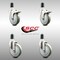 Service Caster 5 Inch 316SS Gray Poly Swivel 1-1/2 Inch Expanding Stem Caster Lock Brake, 2PK SCC-SS316TTLEX20S514-PPUB-2-S-2-112 - alternate 5
